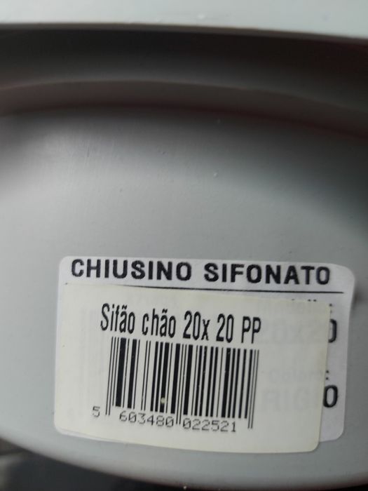 Sifão de chão para terraço