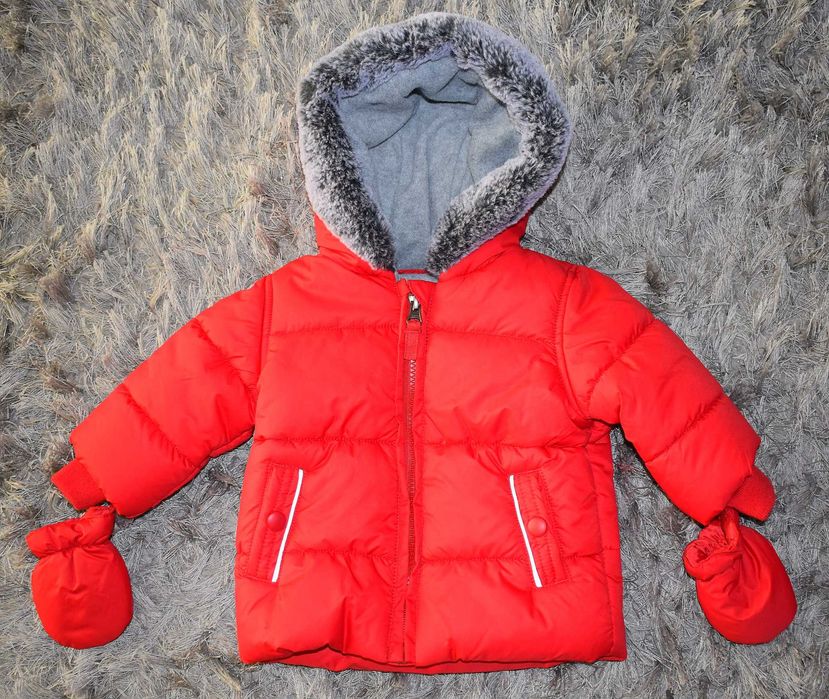 Zimowa pikowana kurtka George 3-6 m-cy Nowa