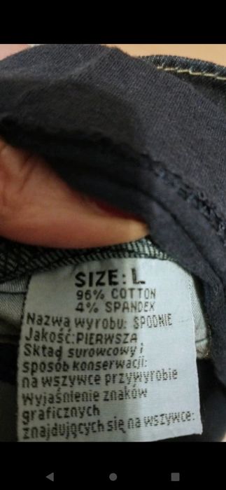 Spódnica ciążowa jeans roz L