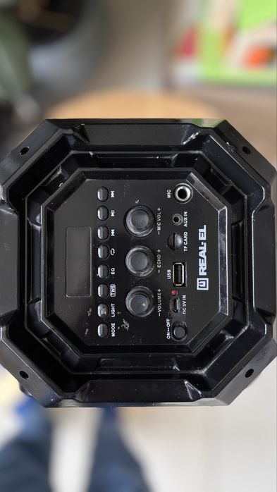 Портативна Bluetooth акустична система Sven PS-550 Black з підсвічуванням для караоке 36Вт, 4 динаміка