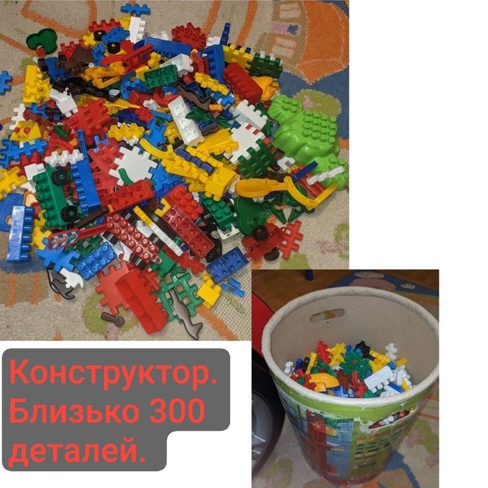 Лего. Блочний та фігурний конструктор,траса,парковка,гнучкий трек.