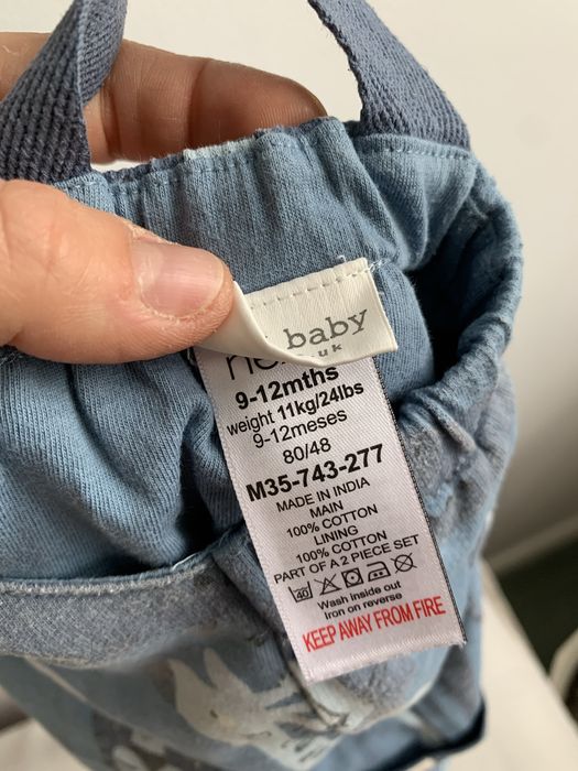 Ogrodniczki dla chłopca NEXT i M&S 74
