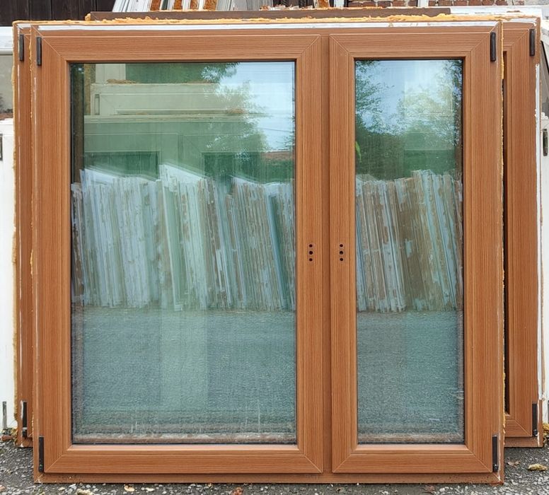 Okno okna brązowe, złoty dąb, mahoń PCV 113x123,179x144,145x145,177x