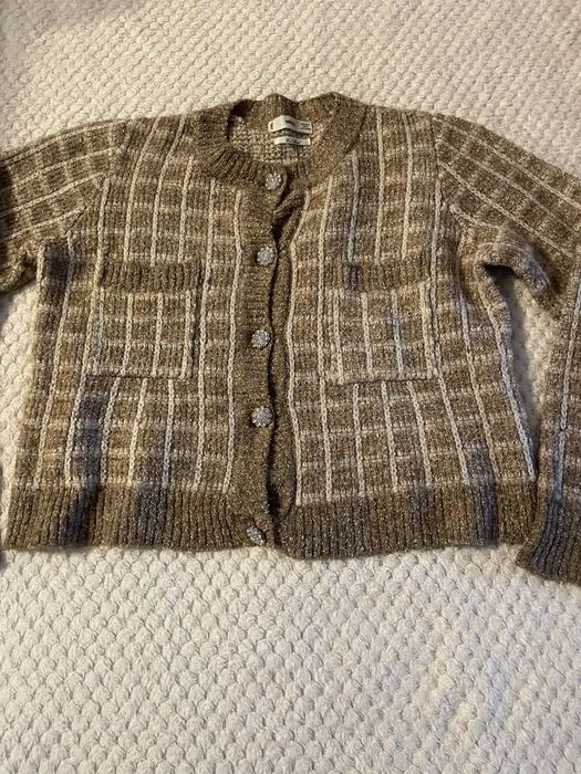 Wełniany kardigan mango m.