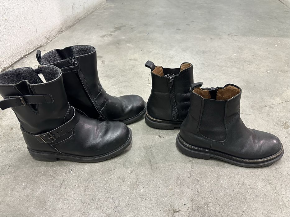 3 pares botas de criança