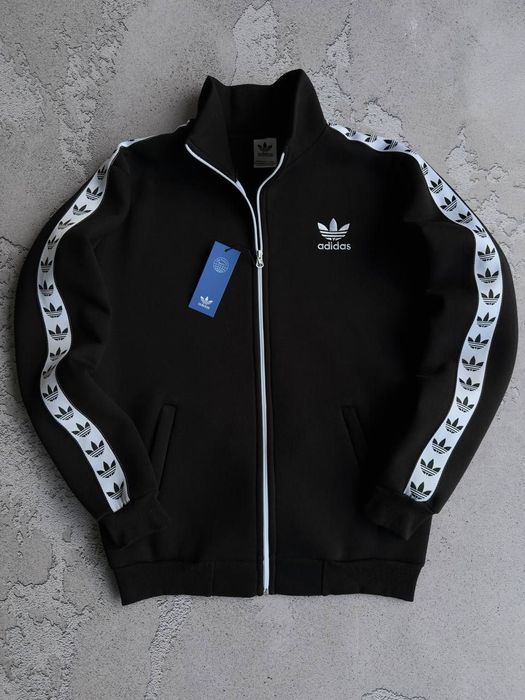 Олімпійка Adidas. Зіпка. ЛЮКС якість. Вишивка.Кофта з лампасами Адідас