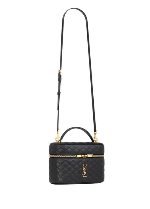 Сумка Saint Laurent Gaby Large Vanity Bag in Lambskin Black