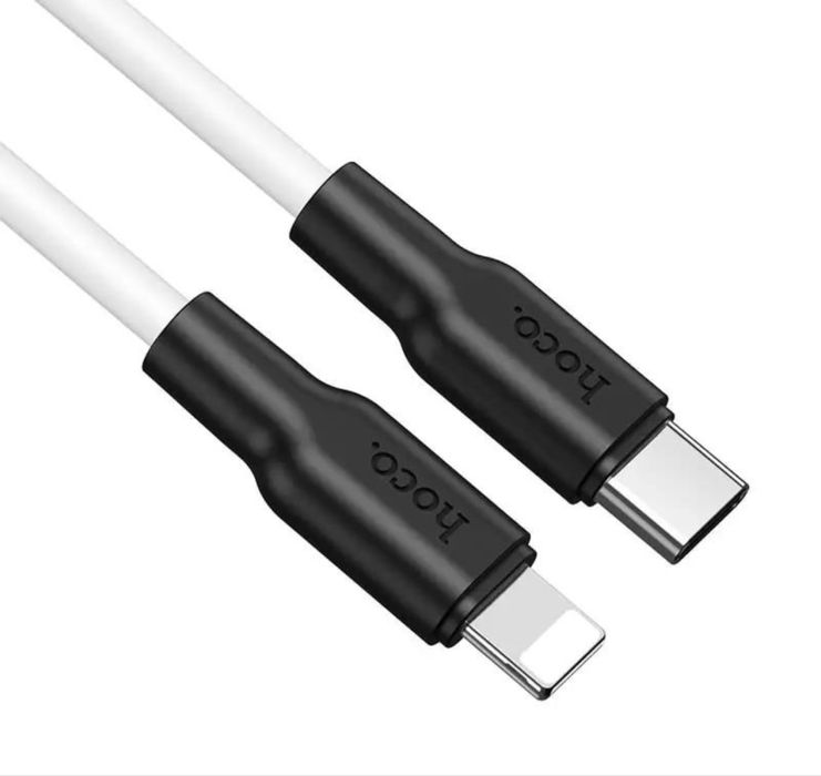 Кабель Айфон Швидка Зарядка PD 20W Type-C to iPhone Hoco X21 Plus 1M