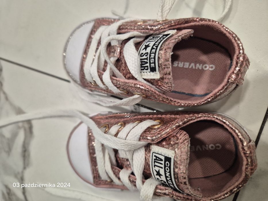 Converse 21 trampki brokatowe