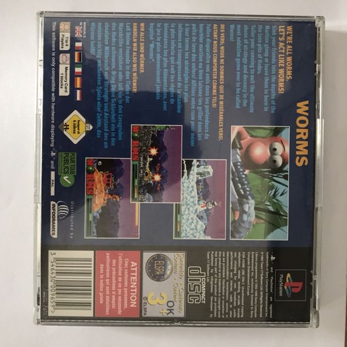 Worms PS1 UNIKAT super stan oryginał