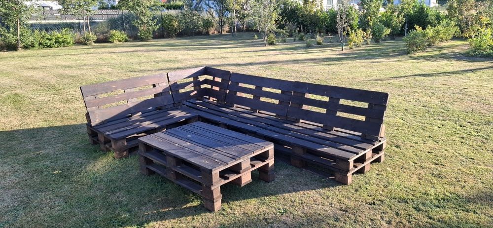 Meble z palet (narożnik)