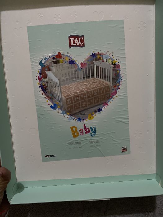 Плед новый фирмы TAC на осень зиму для девочки в кровать, коляску