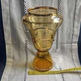 Very unusual and antique jar, onion-skin porcelain, with applied ornaments and gilding