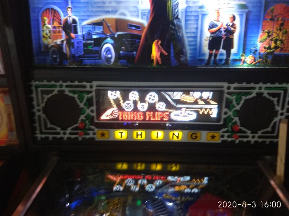 Flipper pinball ecran cores