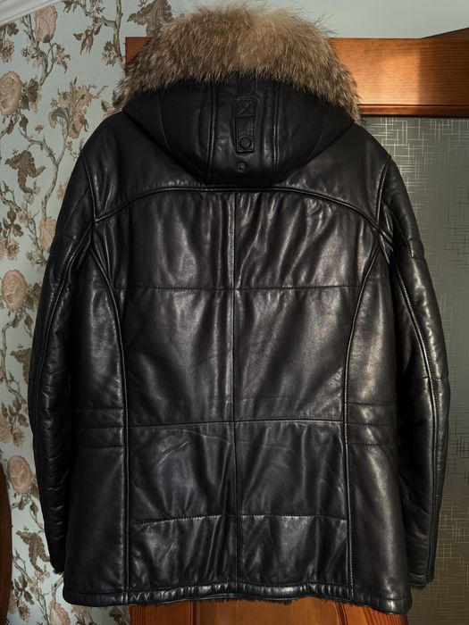 Шкіряна дублянка на овчині Dolmany