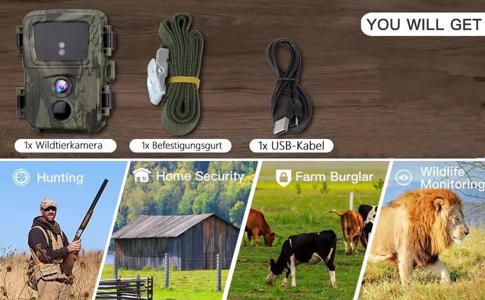 Мини фотоловушка Suntek 20 Мп Full HD 1080P ночное видение