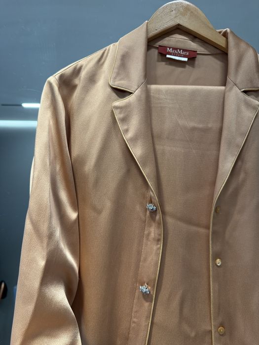 Max Mara studio костюм атласний шовковий