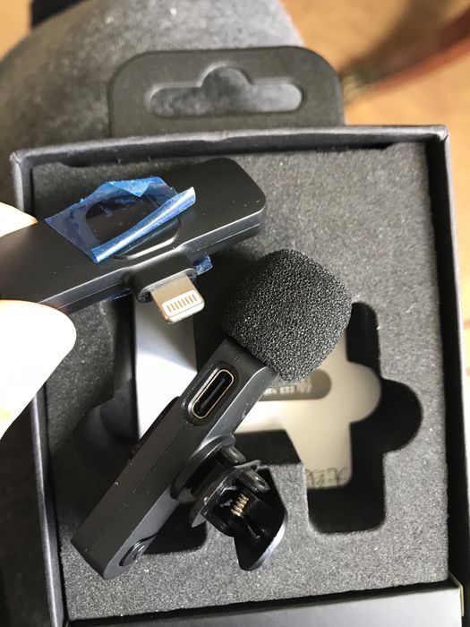 Microfone Lapela Sem Fio P/ iPhone Lightning Profissional K9
