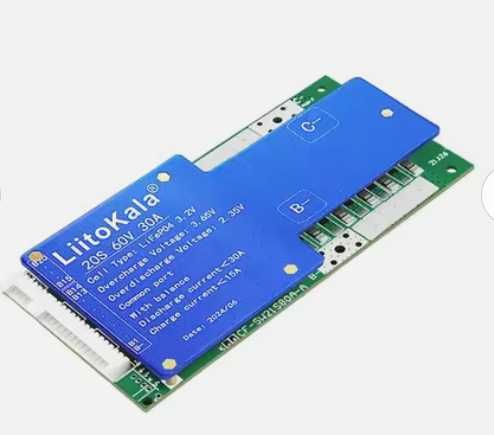 LIitoKala 20S-60V30A-BMS LiF4PO4 Плата защиты аккумулятора BMS