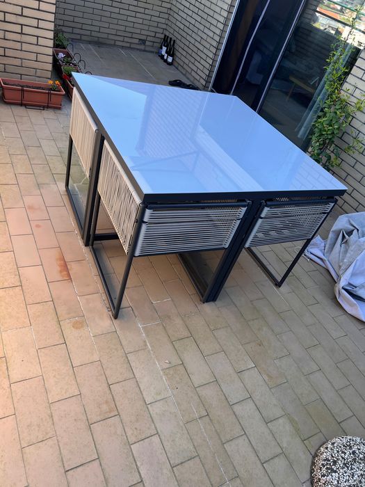 Conjunto de jardim refeição -1,1x1,1m - DESCONTO 10% se antes de 26 de Abril