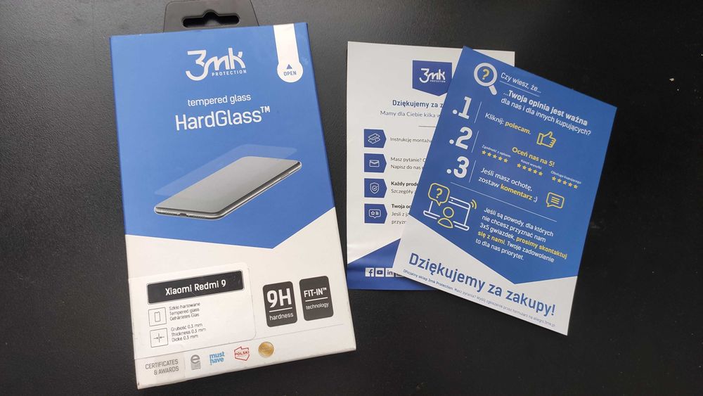 3MK HardGlass Xiaomi Redmi 9 Szkło hartowane folia Nowe