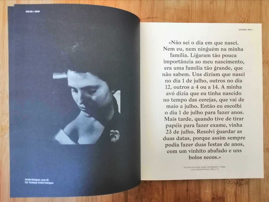 Amália Rodrigues - Agenda INCM 2020