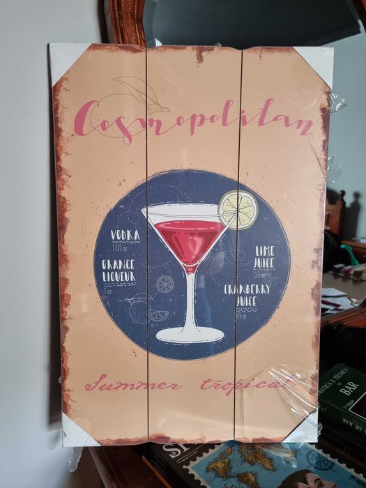 Bar, Decorative Cosmopolitan Plaque64740123940737121