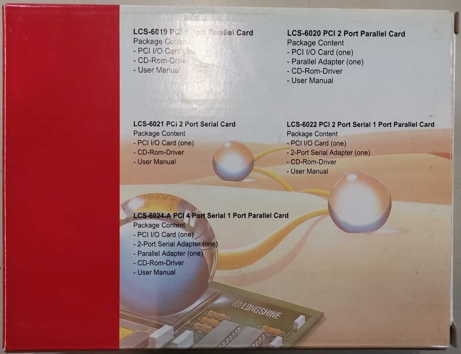 Longshine PCI 2 Port Serial Card (LCS-6021)