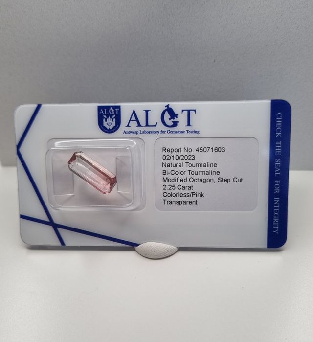 Belíssima Turmalina Bicolor, Pedra Preciosa