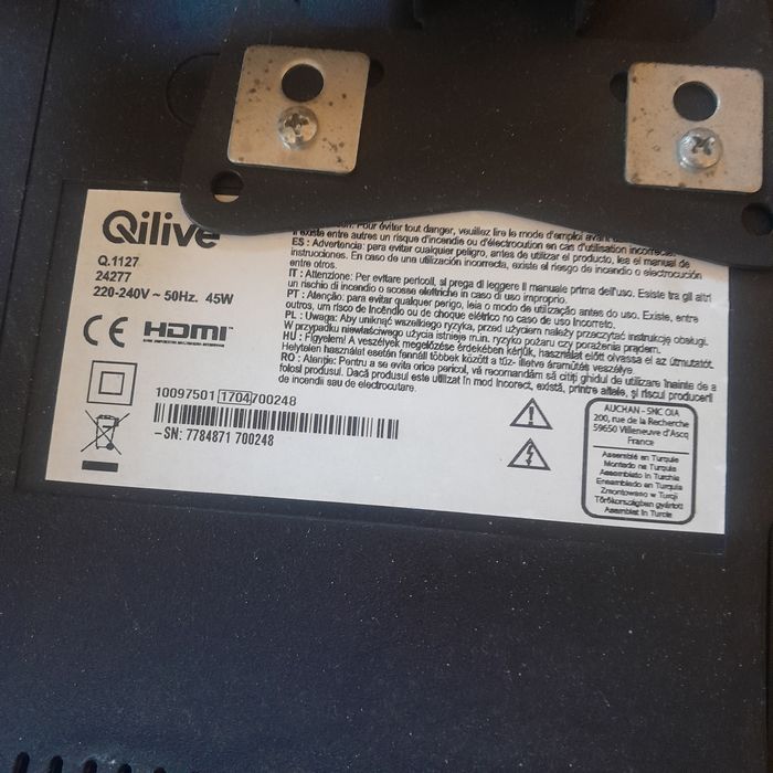 Tv qilive  24 polegadas