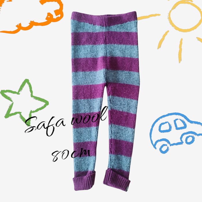 Grube wełniane getry Safa 80cm