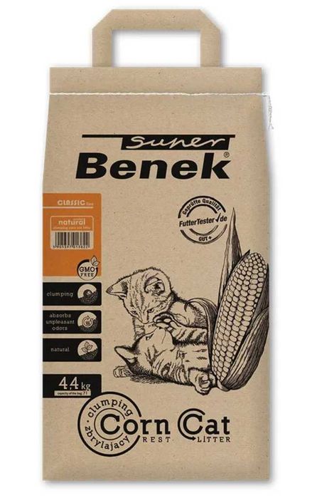 Żwirek kukurydziany Benek 7L GRUBY KOCUR sklep zoologiczny UL. SŁODKA