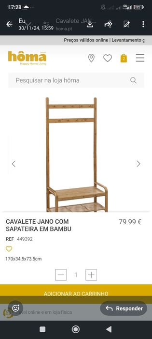 Cabideiro com Sapateira em Bambu – Hôma JANO