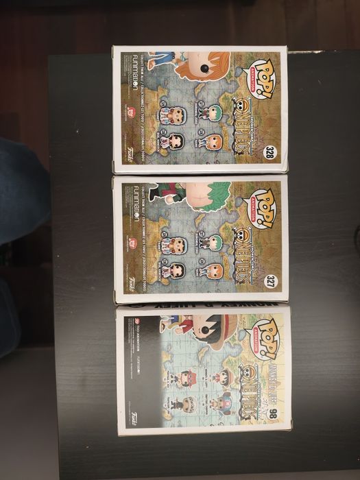 Funko pops one piece nami zoro luffy