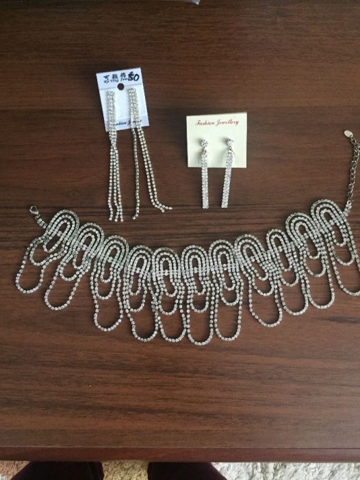 Продается шикарное новое колье с сережками