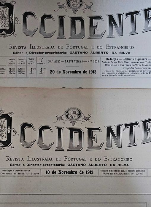 15 revistas 1913 e 1914 - Occidente