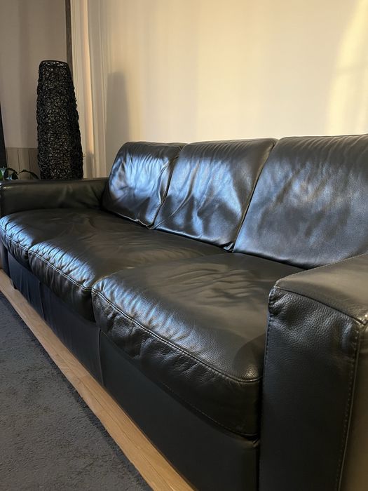 Sofa/cama Divani & Divani em Pele (cinza rato)