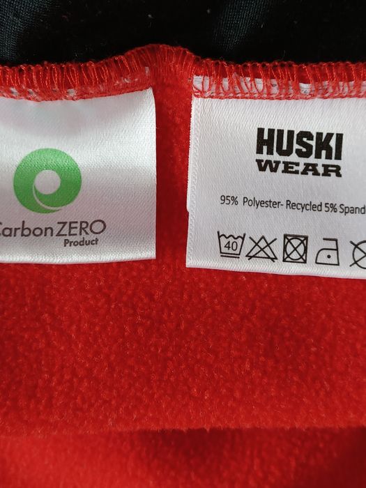 Sportowa bluza full zip streetwear M czerwona Husky