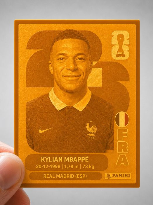 Craques World Cup 2026 – Figurinhas Panini Style - Impressão 3D