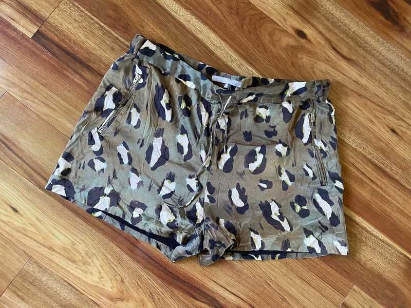 szorty xl 42 40 spodenki pantera animal jedwab silk jakosc