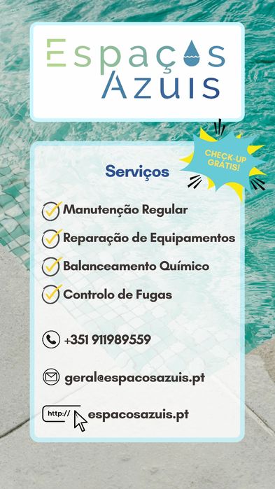 Manutenções, Reparação de Piscinas Zona Centro