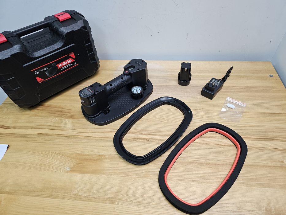 На 170кг Мощная Присоска NOVQO X-GRIP - Grabo +2Акб 16.V+ Резинки