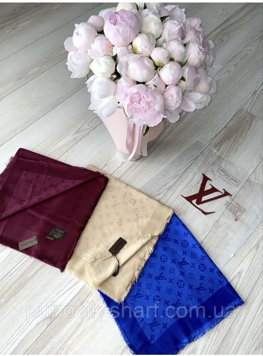 Шикарный платок палантин - накидка LV Louis Vuitton Луи Виттон