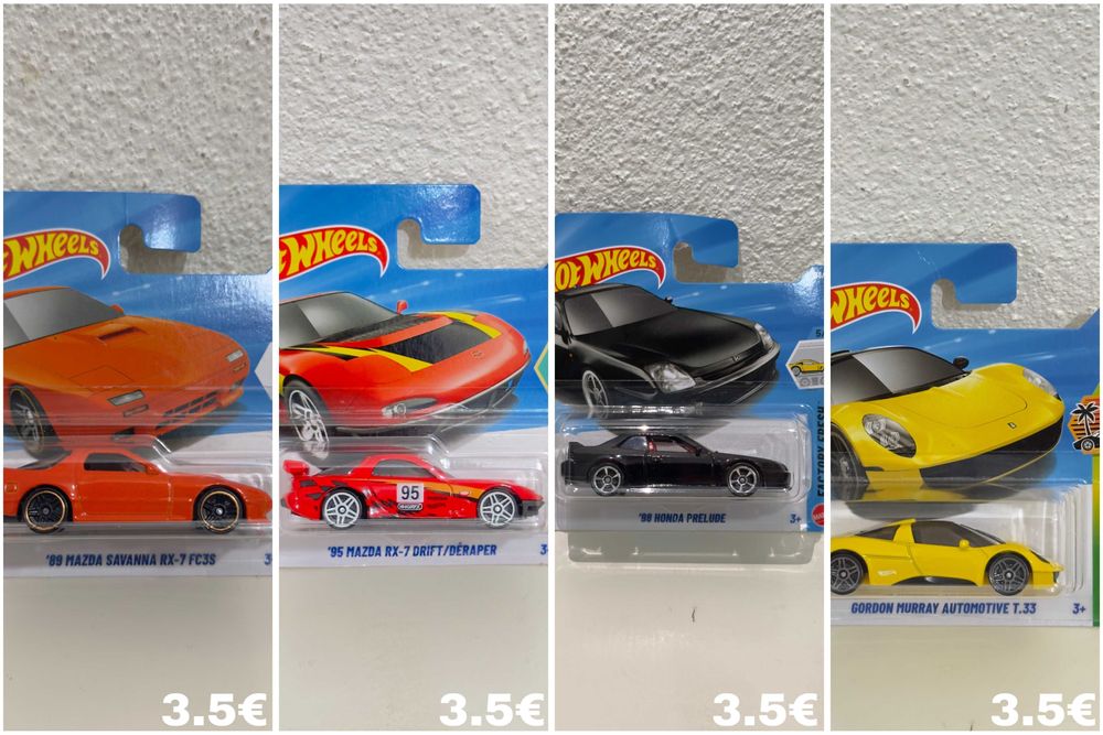 Lote Hot Wheels Selados (JDM, Porsches, Ferraris, Simpsons)