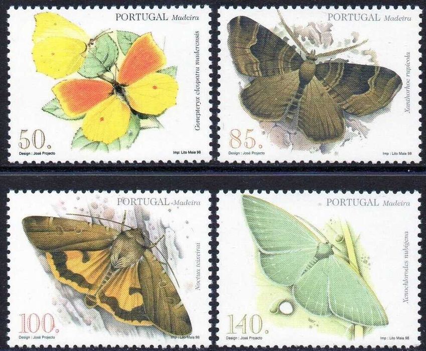 Selos Portugal Madeira 1998 - Série Completa Nova MNH Nº2551/2554