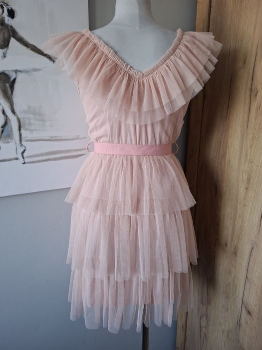 Tiulowa sukienka w stylu barbie M/L