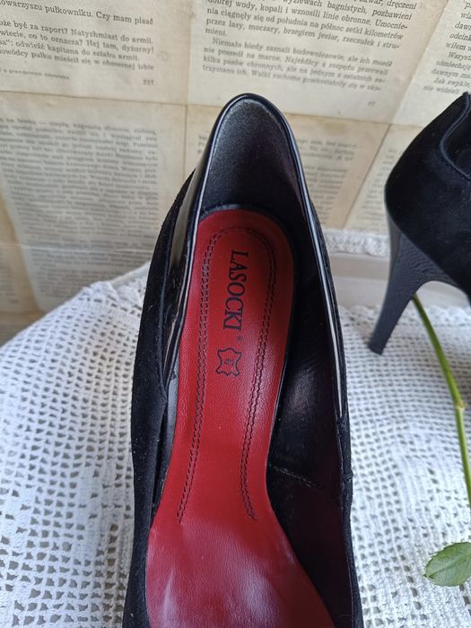 Ponadczasowy model! Lasocki 38 szpilki pump czółenka cap tor szpic