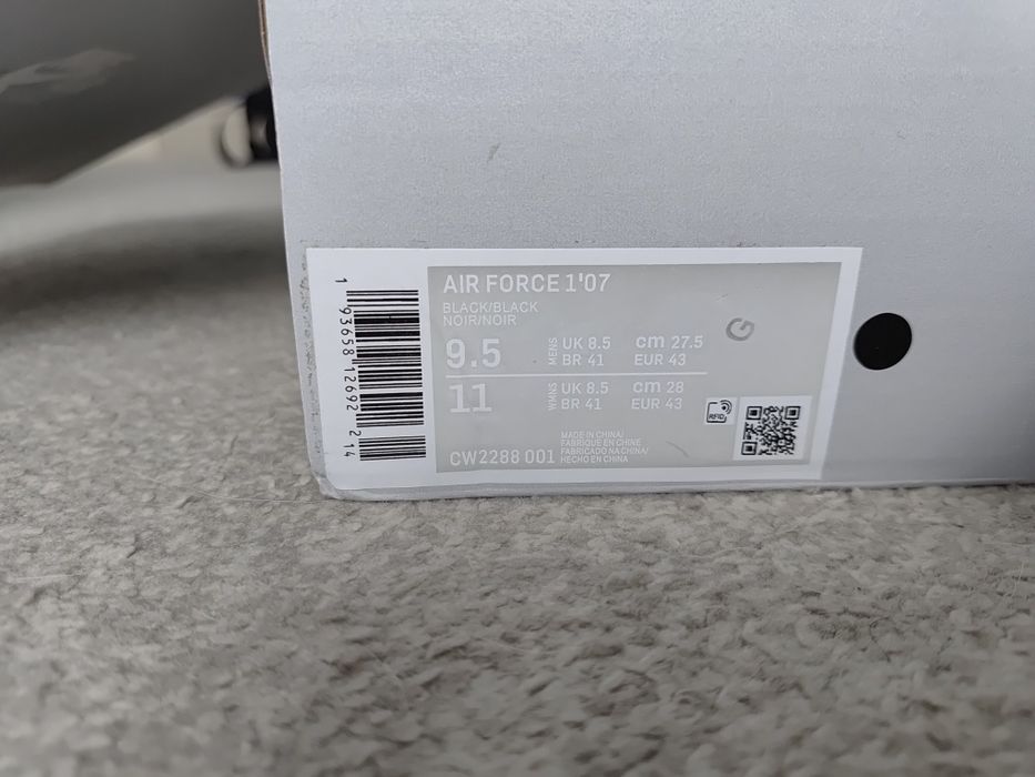 Buty air force 1 black