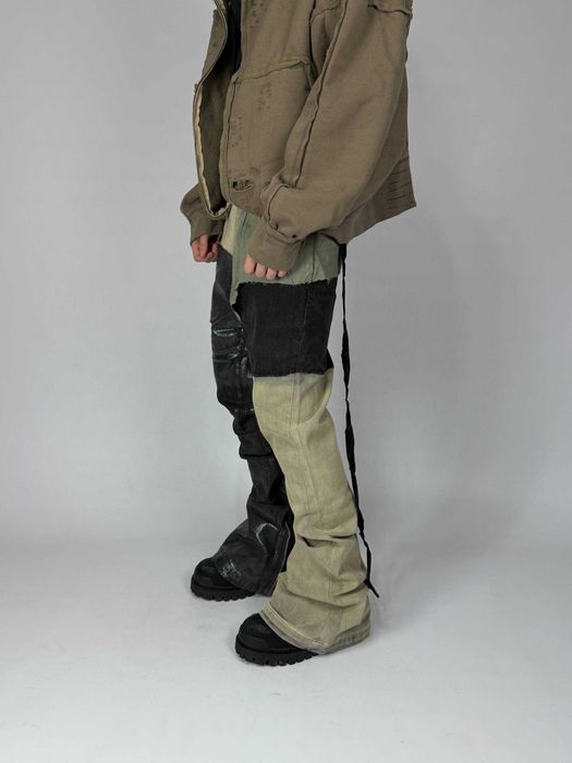 Rick Owens DRKSHDW bolan banana cut клеш джинси штани восковані S M L