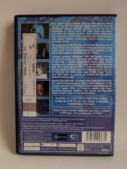 DVD Nirvana Nevermind